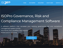 Tablet Screenshot of isoprosoftware.com